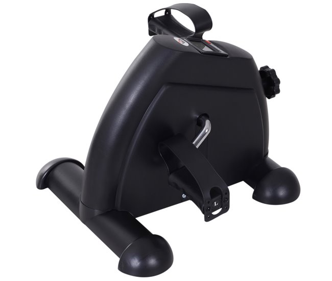 Mini bicicleta Estática TPR PP roda de ferro fundido HOMCOM Preto