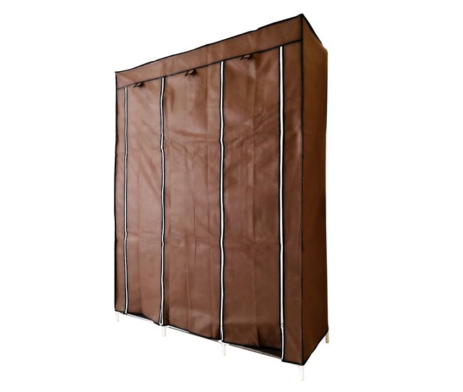 Armário Penteadeira Tecido Com Portas Zip Nyana Home Castanho