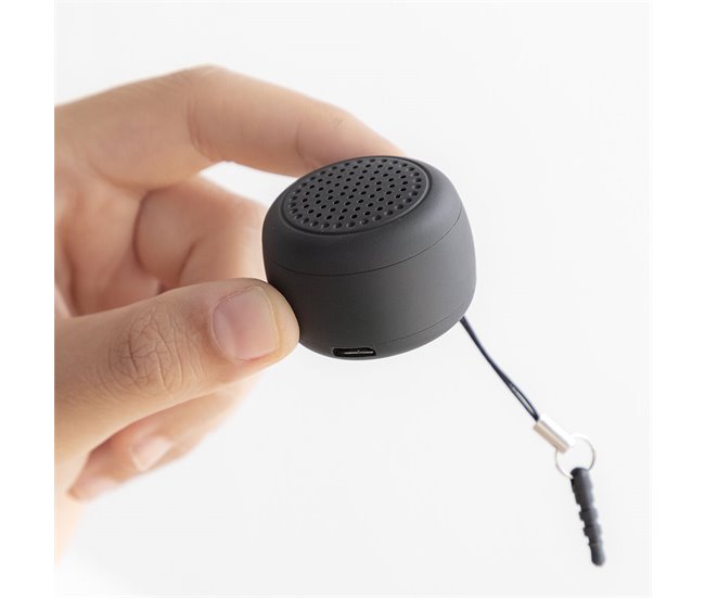 Mini Altifalante Portátil Recarregável sem Fios Altavoz mini Preto