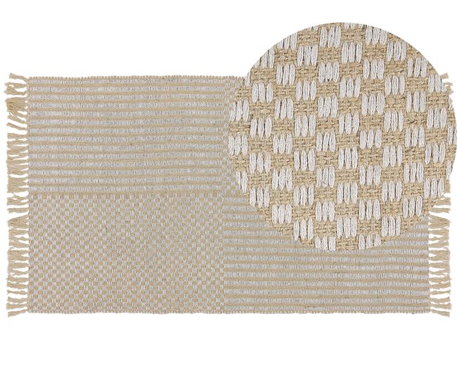Beliani Pelos curtos ADABAG 80x150 Bege