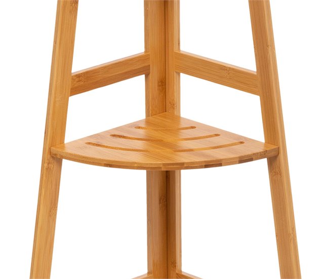 Estante de canto Bam com 3 prateleiras Castanho