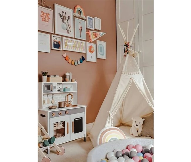 Tipi original com tapete de brincar Bege