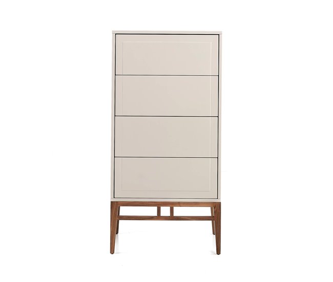 ANGEL CERDA Chiffonier cinzento e nogueira Nogal