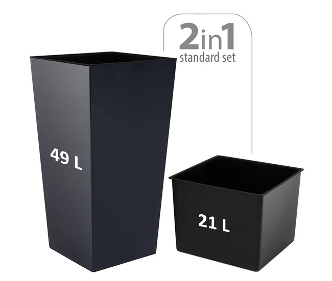 2 unidades de maconha Urbi 49 -Liter Antracite