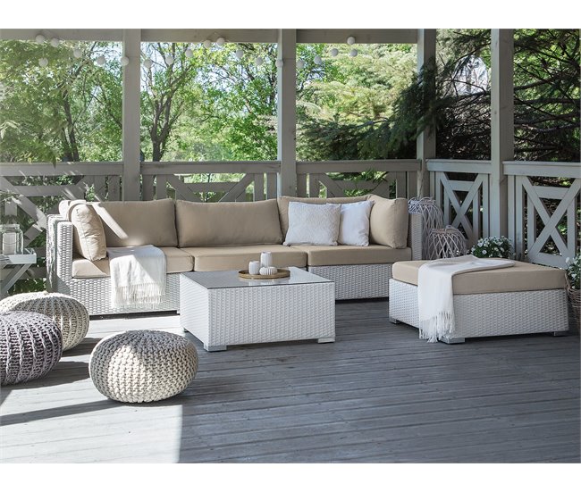 Beliani Conjunto lounge SANO Areia