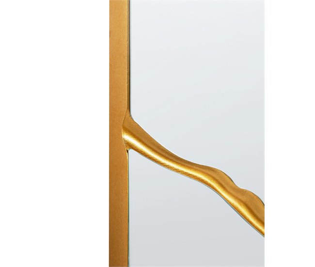 Beliani Espelho COOLE Dourado