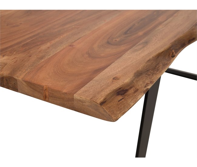 Beliani Mesa de refeições para 8 pessoas JAIPUR Castanho