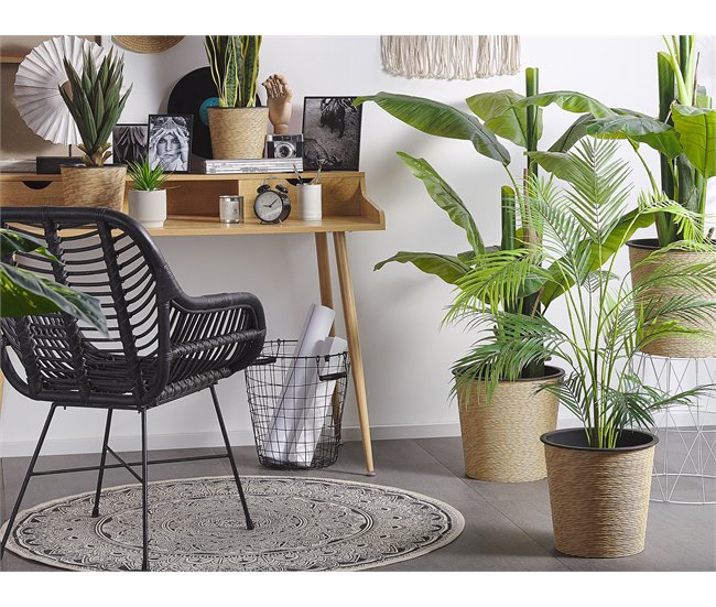 Beliani Planta artificial ARECA PALM Verde