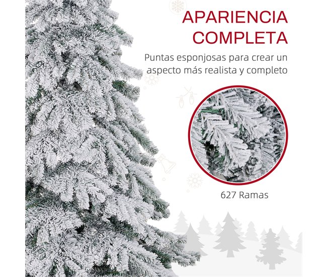 Árvore de Natal PVC e Metal HOMCOM, casa - natal GR1531651