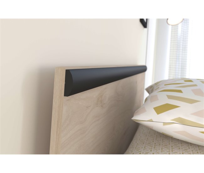 Cama Jovem Village com 2 gavetas e 1 nicho 90x203 Branco/cinza