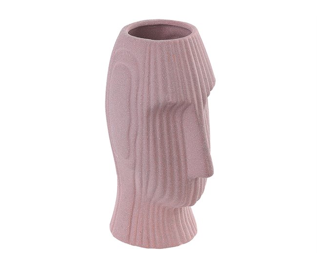 Beliani Jarro de flores PALLINI Rosa Talco