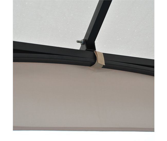 Pérgola de Jardim metal e poliéster Outsunny 295x295 Bege