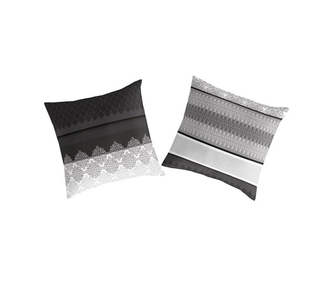 2 Fronhas para Almofada MARBLE Preto