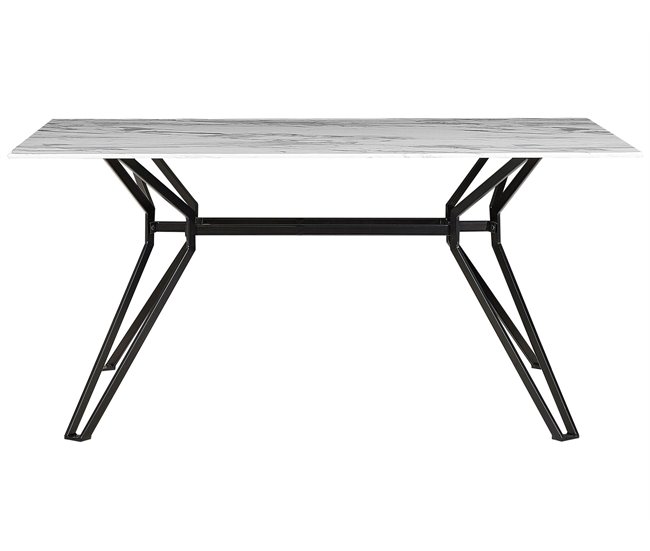 Beliani Mesa de centro AVOCA 90x160 Branco