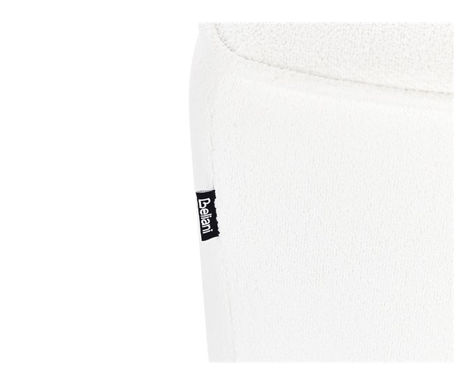 Beliani Sofá de 2 lugares Bouclé HOBRO Branco