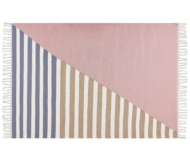 Beliani Entrelaçado ENGIZ 140x200 Multicor