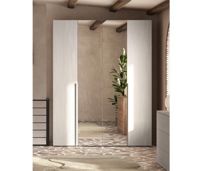 Conjunto de quarto completo NAPOLI com espelho Branco