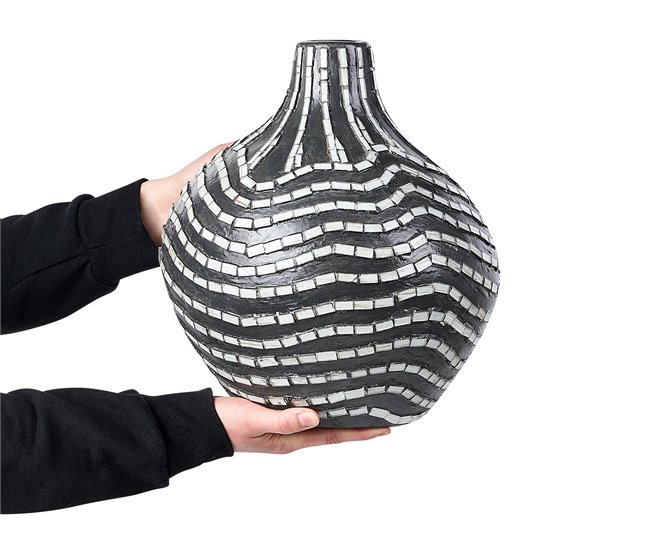 Beliani Jarro decorativo KUALU Preto