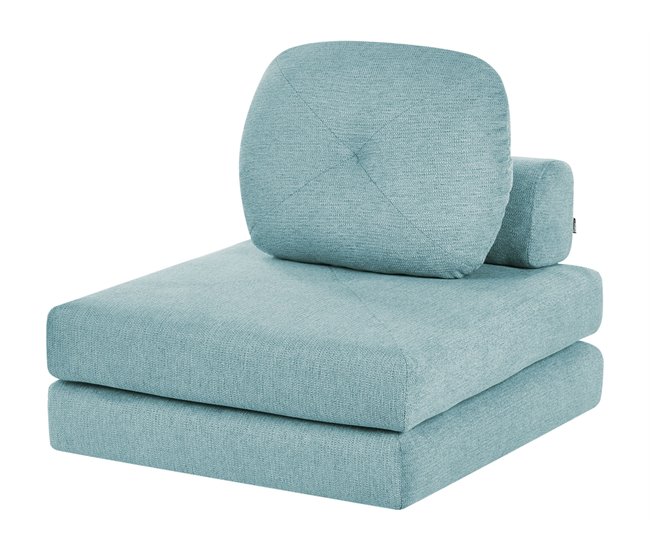 Beliani Sofá cama Poliéster OLDEN Verde