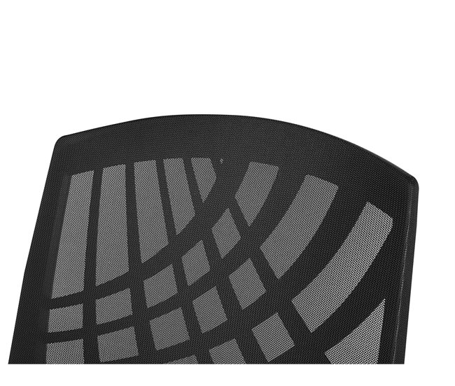 Beliani Silla de oficina BONNY Preto