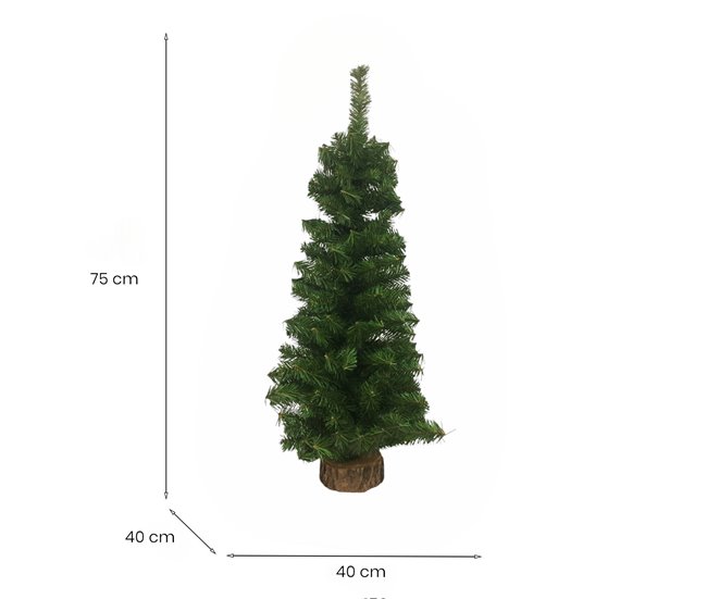 Árvore de Natal de efeitos reais Verde