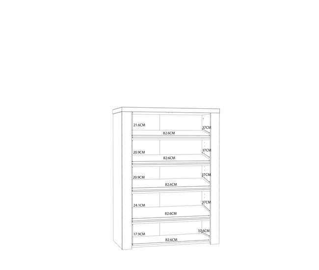 Sapateira NELEKE Preto / Cinza