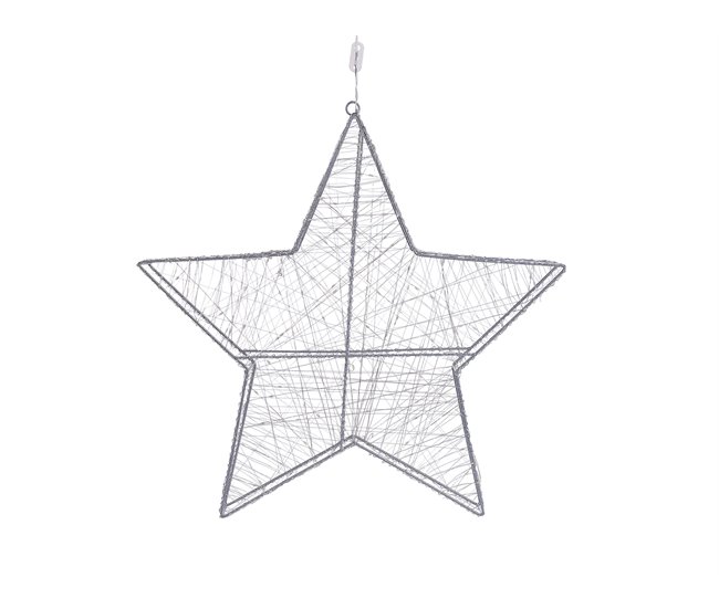 Beliani Decoração LED KURULA Cinza
