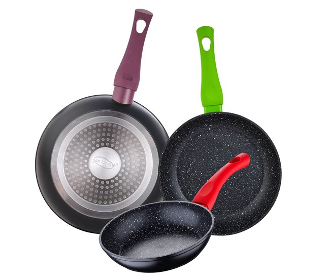 8 peças Bateria de cozinha Bateria Multicor
