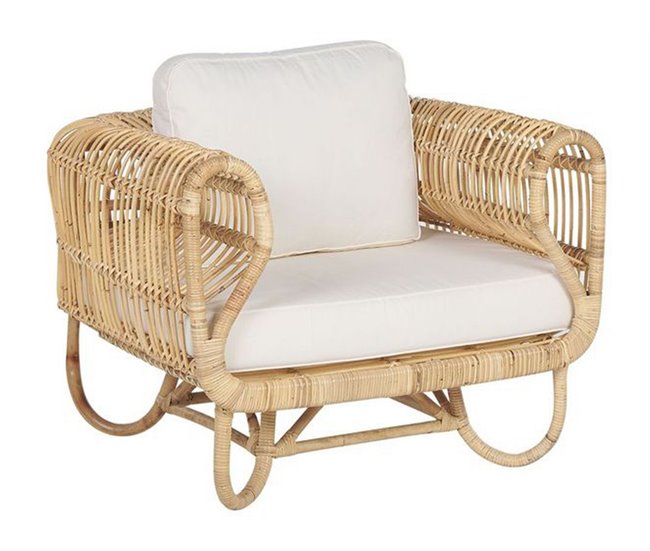 Beliani Conjunto lounge Rattan/vime DOLCEDO / LIMNI Bege