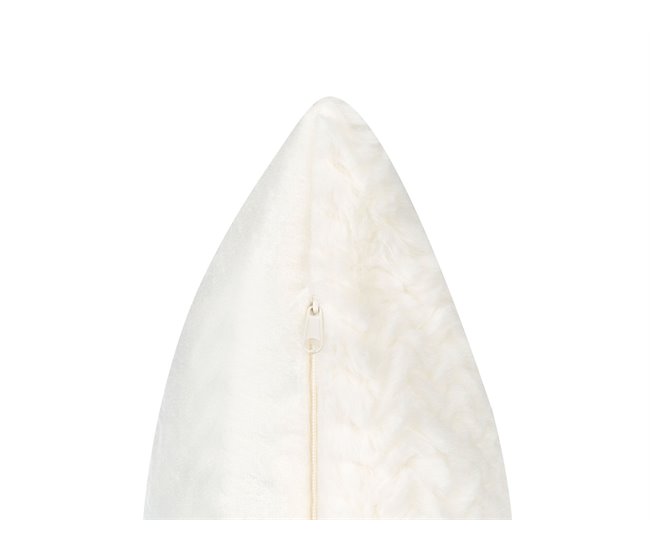 Beliani Almofada decorativa SURMI Creme