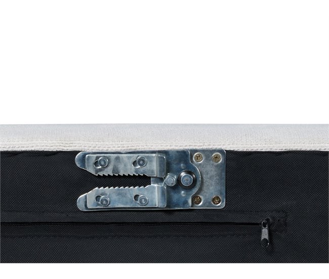 Beliani Sofá modular Poliéster EGERIS Cinza Claro