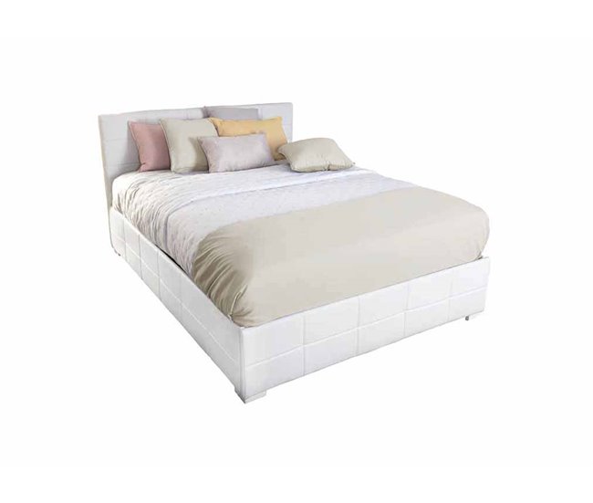 Cama CUORE 135/140x190 cm cor branco Branco