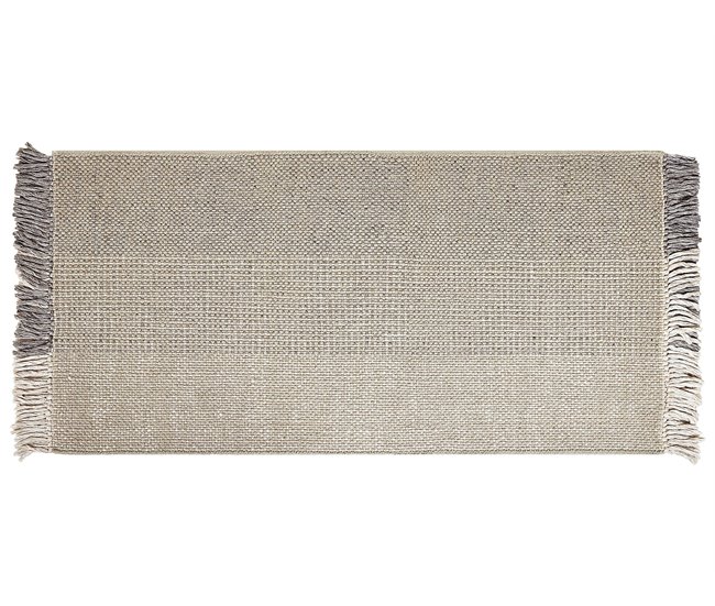 Beliani Entrelaçado TEKELER 80x150 Cinza Claro