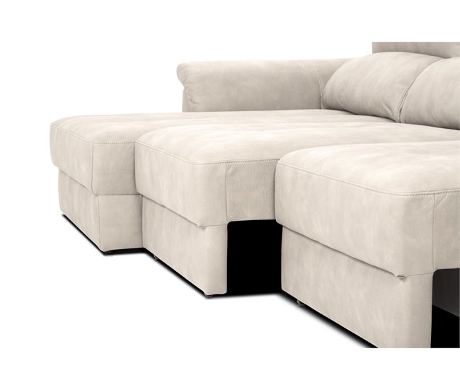 Chaise longue BENSON com cama Cinza