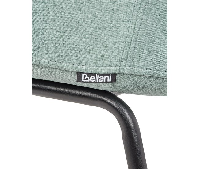 Beliani Cadeira de refeição BELFIELD Azul/ Verde