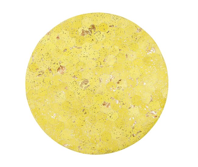 Beliani Pelos curtos ZEYTIN 140x140 Amarelo