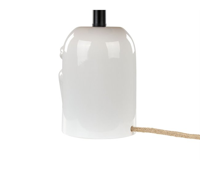 Beliani Candeeiro de cabeceira JUBONES Natural/ Branco