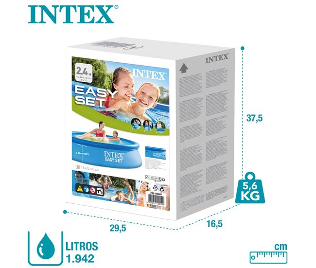Piscina insuflável INTEX Easy Set Azul