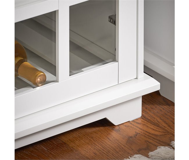 Aparador de cozinha com 3 portas e 2 gavetas FSB77-W SoBuy Branco