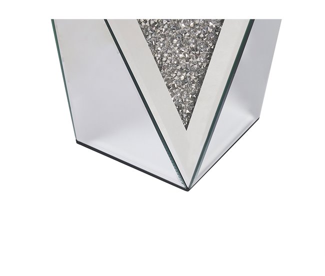 Beliani Mesa auxiliar LUXEY Cinza