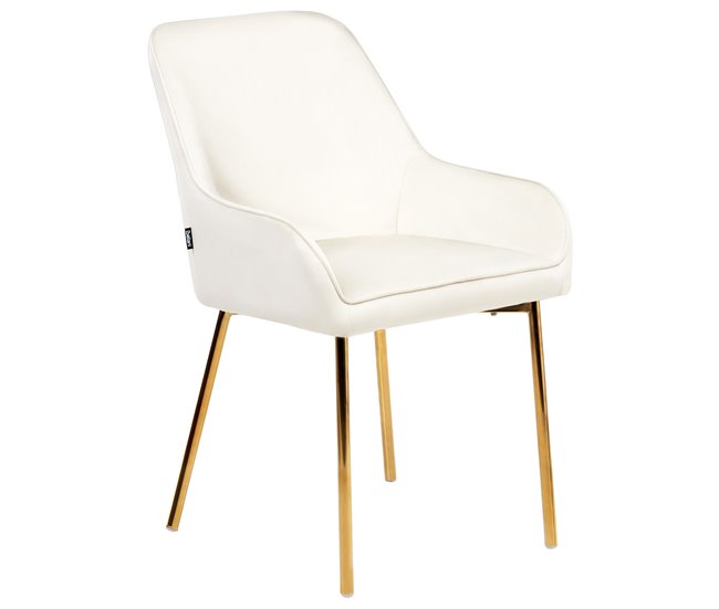Beliani Cadeira de refeição LOVERNA II Creme