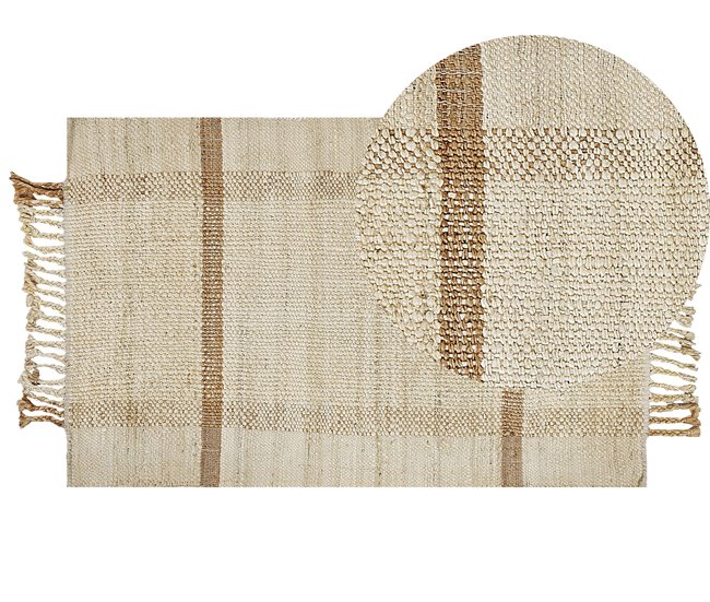 Beliani Entrelaçado YELMEZ 80x150 Bege