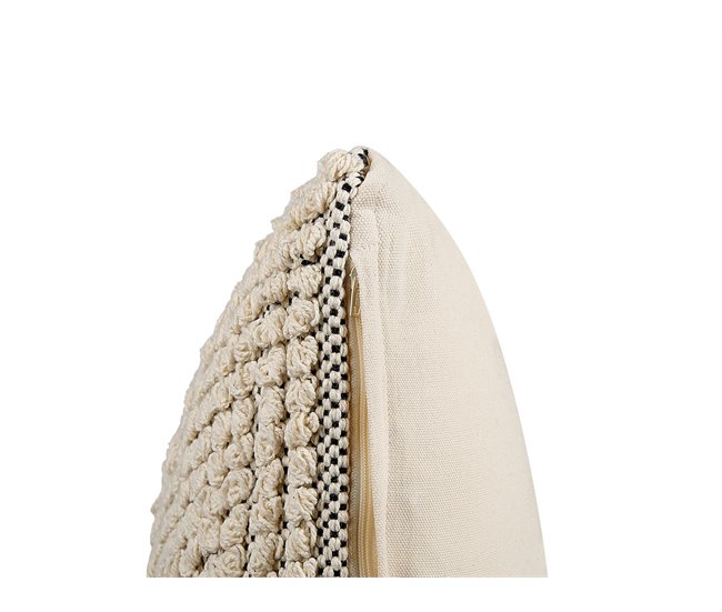 Beliani Almofada decorativa IRESINE Bege