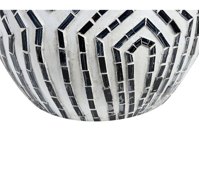 Beliani Jarro decorativo OMBILIN Branco/ Bege