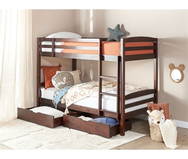 Beliani Beliche Pinho REGAT 97x208 Castanho