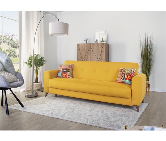 Sofá cama DORIAN Amarelo