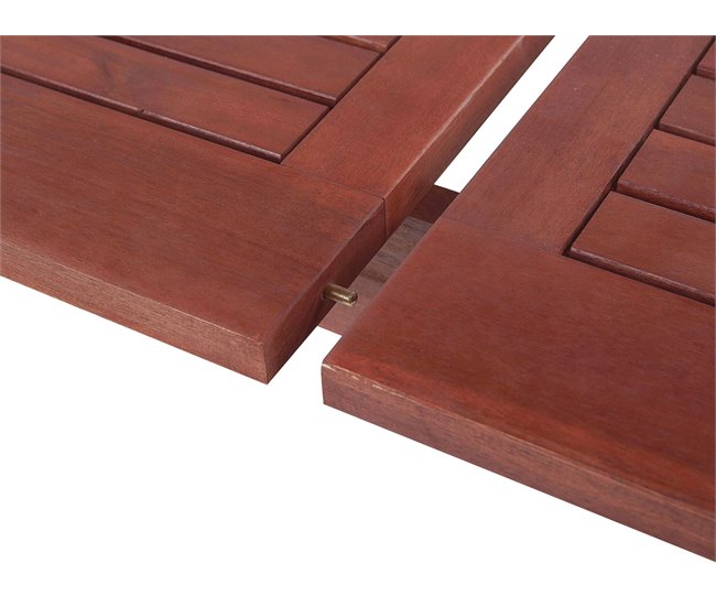Beliani Mesa extensível TOSCANA Vermelho