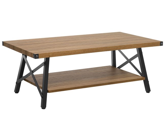Beliani Mesa de centro CARLIN 55x100 Castanho