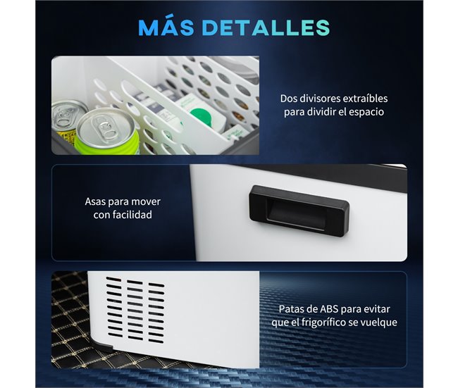 Geleira Elétrica Portátil Outsunny C00-028V91 Branco