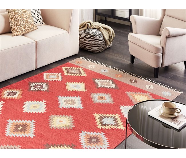 Beliani Kilim LORUT 160x230 Multicor